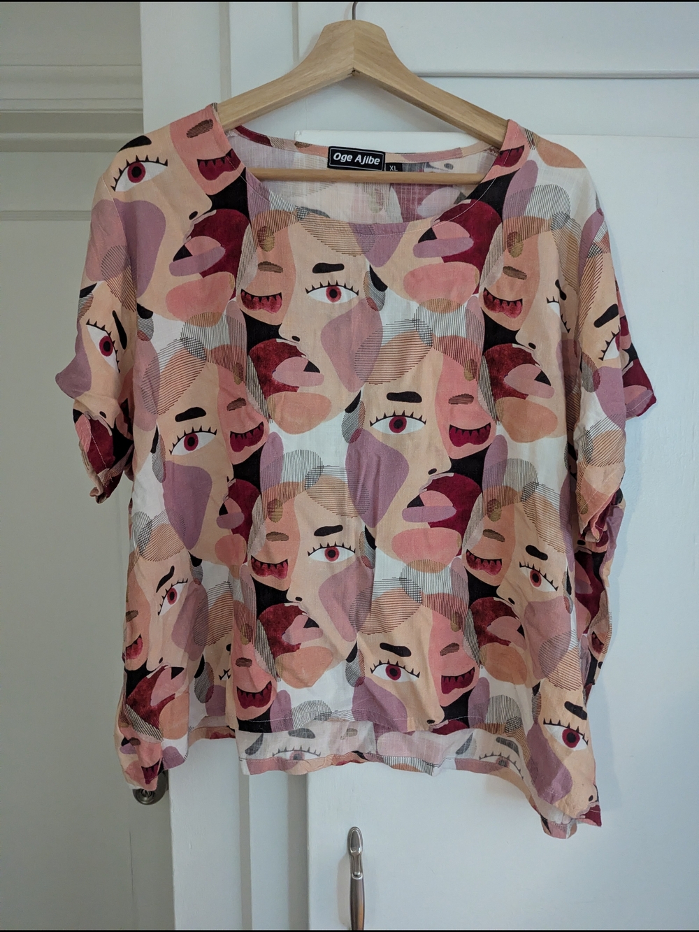 Oge Ajibe Abstract Face Short Sleeve Tee